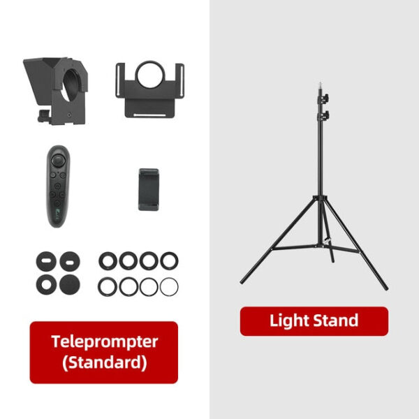 Pronstoor Phone and DSLR Recording Mini Teleprompter Portable Inscriber Mobile Teleprompter Artifact Video With Remote Control